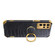 Samsung Galaxy S23 Ultra 5G 6D Electroplating Crocodile Texture Phone Case With Holder - Black