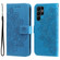 Samsung Galaxy S23 Ultra 5G 7-petal Flowers Embossing Leather Phone Case - Blue