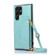 Samsung Galaxy S23 Ultra 5G Cross-body Wallet Card Bag Leather Phone Case - Green