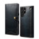 Samsung Galaxy S23 Ultra 5G Denior Oil Wax Cowhide Magnetic Button Leather Phone Case - Dark Blue