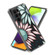 Samsung Galaxy S23 Ultra 5G Colored Drawing Clear TPU Phone Protective Case - Pink Green Flower