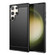 Samsung Galaxy S23 Ultra 5G Brushed Texture Carbon Fiber TPU Phone Case - Black