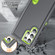Samsung Galaxy S23 ultra 5G 3 in 1 Rugged Holder Phone Case - Grey+Green