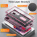 Samsung Galaxy S23 ultra 5G 3 in 1 Rugged Holder Phone Case - Purple+Pink