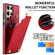 Samsung Galaxy S23 Ultra 5G Metal Buckle Card Slots Phone Case - Red Samsung Galaxy S23 Ultra 5G Metal Buckle Card Slots Phone Case - Red