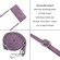 Samsung Galaxy S23 Ultra 5G Skin Feel Stripe Pattern Leather Phone Case with Lanyard - Purple