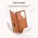 Samsung Galaxy S23 Ultra 5G NILLKIN QIN Series Pro Sliding Camera Cover Design Leather Phone Case - Brown