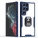 Samsung Galaxy S23 Ultra 5G Armor Shockproof Magnetic Ring Phone Case - Navy Blue
