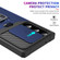 Samsung Galaxy S23 Ultra 5G Sliding Camshield Phone Case with Ring Holder & Card Slot - Blue