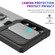 Samsung Galaxy S23 Ultra 5G Sliding Camshield Phone Case with Ring Holder & Card Slot - Silver