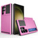 Samsung Galaxy S23 Ultra 5G Multifunction Armor Slide Card Slot Phone Case - Pink