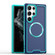 Samsung Galaxy S23 Ultra 5G Armour Two-color MagSafe Magnetic TPU + PC Phone Case - Light Blue + Blue