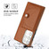 Samsung Galaxy S23 Ultra Shockproof Leather Phone Case with Card Holder - Brown