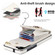 Samsung Galaxy S23 5G Ring Holder RFID Card Slot Phone Case - Beige