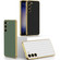 Samsung Galaxy S23 5G GKK Weave Texture Electroplating PU Protective Phone Case - White