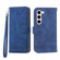 Samsung Galaxy S23 5G Dierfeng Dream Line TPU + PU Leather Phone Case - Blue