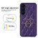 Samsung Galaxy S23 5G Rhombic PU Leather Phone Case with Ring Holder - Purple