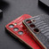 Samsung Galaxy S23 5G Genuine Leather Weilai Series Nano Electroplating Phone Case - Red