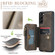 Samsung Galaxy S23 5G CaseMe C20 Multifunctional RFID Leather Phone Case - Dark Coffee