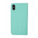 Samsung Galaxy S23 5G Mercury Contrast Color Splicing Leather Phone Case - Mint Color