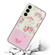 Samsung Galaxy S23 5G Bronzing Butterfly Flower TPU Phone Case - Peony