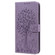 Samsung Galaxy S23 5G Tree & Deer Pattern Pressed Printing Horizontal Flip Leather Phone Case - Purple