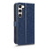 Samsung Galaxy S23 5G Honeycomb Dot Texture Leather Phone Case - Blue
