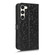 Samsung Galaxy S23 5G Honeycomb Dot Texture Leather Phone Case - Black