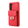 Samsung Galaxy S23 5G Card Slot Leather Phone Case - Red