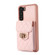 Samsung Galaxy S23 5G Card Slot Leather Phone Case - Pink