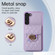 Samsung Galaxy S23 5G Card Slot Leather Phone Case - Purple