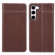 Samsung Galaxy S23 5G GEBEI Top-grain Horizontal Flip Leather Phone Case - Brown