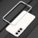Samsung Galaxy S23 5G Aurora Series Lens Protector + Metal Frame Phone Case - Silver
