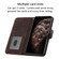 Samsung Galaxy S23 5G Cubic Skin Feel Flip Leather Phone Case - Brown