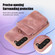 Samsung Galaxy S23 5G Zipper Card Bag Back Cover Phone Case - Pink