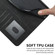 Samsung Galaxy S23 5G Cubic Skin Feel Flip Leather Phone Case - Black