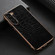 Samsung Galaxy S23 5G Crocodile Texture Genuine Leather Nano Electroplating Phone Case - Black