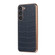 Samsung Galaxy S23 5G Crocodile Texture Genuine Leather Electroplating Phone Case - Blue