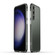 Samsung Galaxy S23 5G Aurora Series Lens Protector + Metal Frame Phone Case - Green Silver