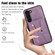 Samsung Galaxy S23 5G Zipper RFID Card Slots Phone Case with Short Lanyard - Purple Samsung Galaxy S23 5G Zipper RFID Card Slots Phone Case with Short Lanyard - Purple