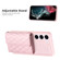 Samsung Galaxy S23 5G Horizontal Wallet Rhombic Leather Phone Case - Pink