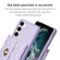 Samsung Galaxy S23 5G Horizontal Metal Buckle Wallet Rhombic Leather Phone Case - Purple Samsung Galaxy S23 5G Horizontal Metal Buckle Wallet Rhombic Leather Phone Case - Purple