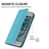 Samsung Galaxy S23 5G Woven Texture Stitching Magnetic Leather Phone Case - Blue