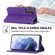 Samsung Galaxy S23 5G Woven Texture Stitching Magnetic Leather Phone Case - Purple