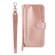 Samsung Galaxy S23 5G Oil Skin Zipper Wallet Leather Phone Case - Rose Gold