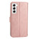 Samsung Galaxy S23 5G Oil Skin Zipper Wallet Leather Phone Case - Rose Gold