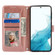 Samsung Galaxy S23 5G Oil Skin Zipper Wallet Leather Phone Case - Rose Gold
