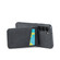 Samsung Galaxy S23 5G Fierre Shann Crazy Horse Card Holder Back Cover PU Phone Case - Black