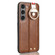 Samsung Galaxy S23 5G Wristband Leather Back Phone Case - Brown Samsung Galaxy S23 5G Wristband Leather Back Phone Case - Brown