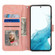 Samsung Galaxy S23 5G Oil Skin Zipper Wallet Leather Phone Case - Pink